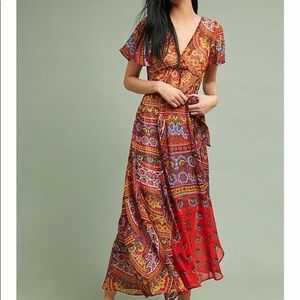 ANTHRO XS multiprint Dress Murol akema + kin sz 0